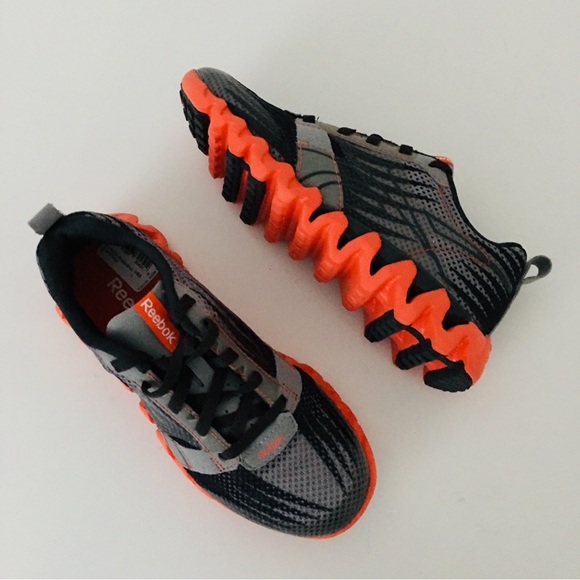 Reebok Other - Reebok Shark Zigtech Kids Black and Orange Shoes